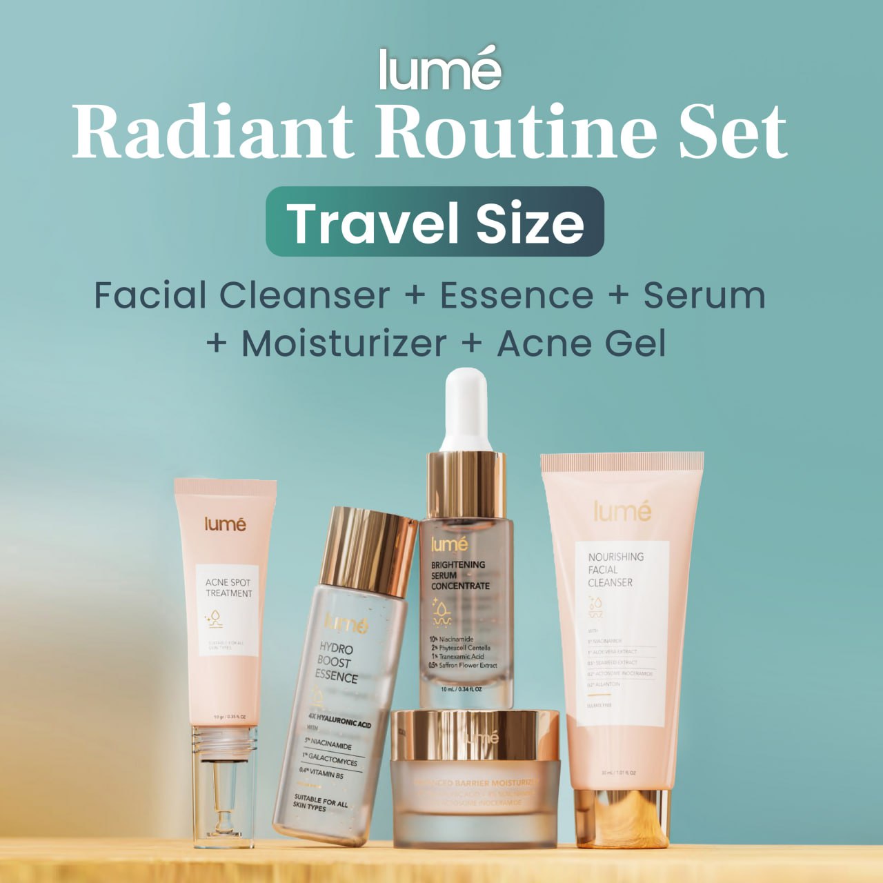 Lume Skincare Travel Size