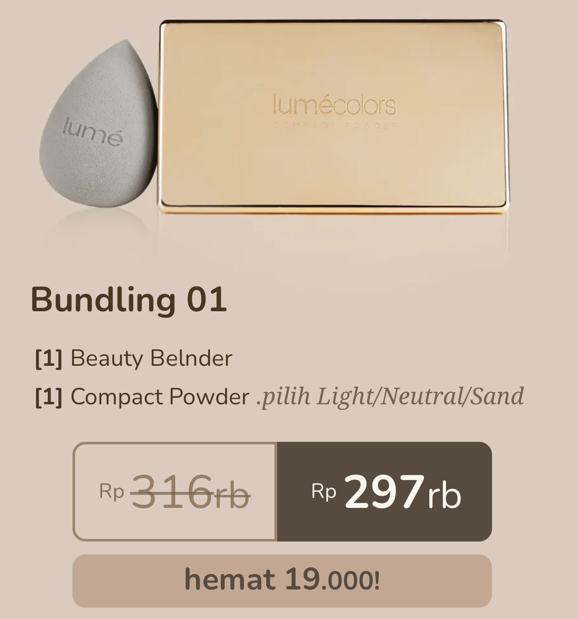Lume Compact Powder Bedak Padat